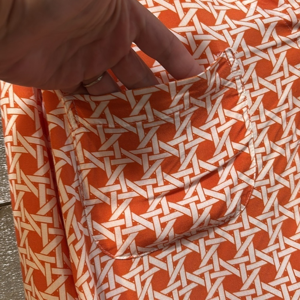 PIYAMA Orange and White pajama lounge set size XS - Picture 7 of 14